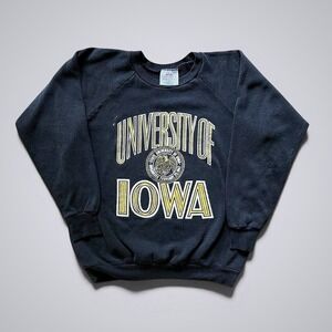 Vintage Iowa Hawkeyes Sweatshirt Mens XL NCAA College Football Healthknit‎ 90s